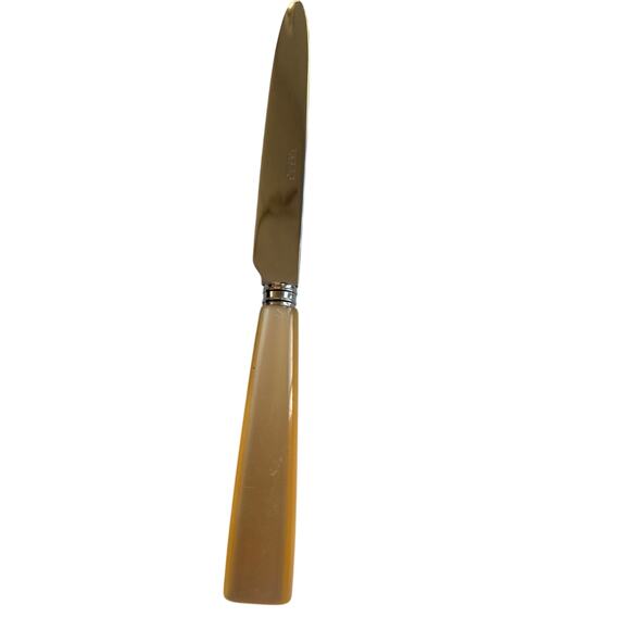 sabre Other - NEW Sabre Paris Icône Caramel Dinner Knife 18/10 Stainless Acrylic